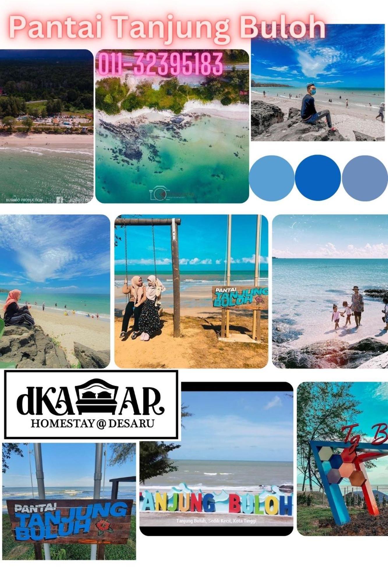 Dkamar Homestay At Desaru, Fully Aircond, Wifi, Coway, Street View 4 Min To Desaru Beach Kangkar Chemaran Buitenkant foto