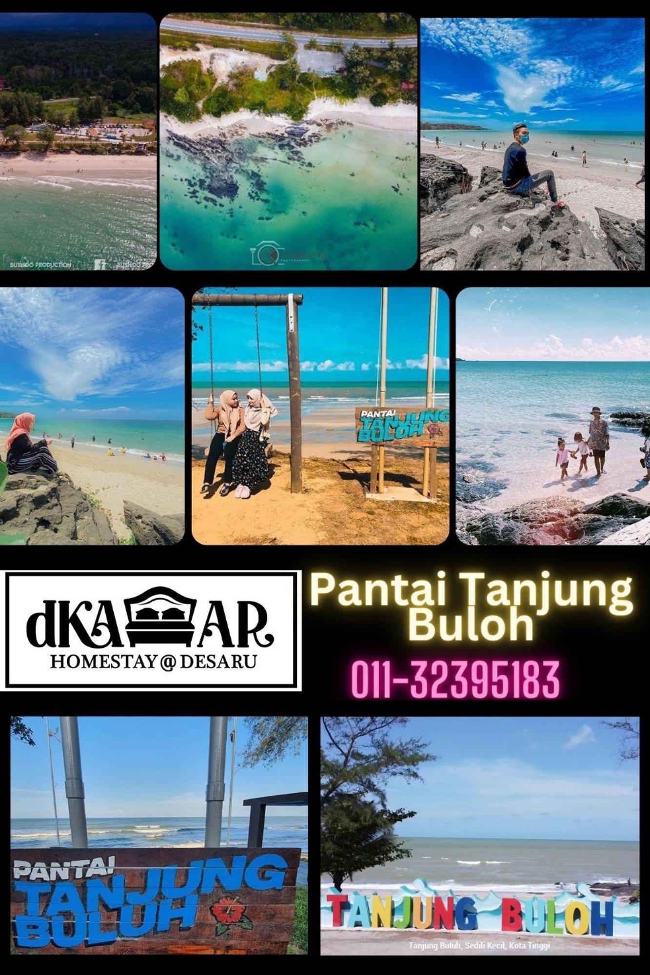 Dkamar Homestay At Desaru, Fully Aircond, Wifi, Coway, Street View 4 Min To Desaru Beach Kangkar Chemaran Buitenkant foto